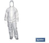 Buzo c/capucha tipo 4, 5 y 6 blanco talla xl
