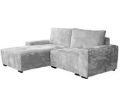 Sofá rinconero Columbus 204 , Muebles ES, Caja de ropa de cama, Función de descanso, 237 x 90 x 180cm