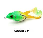 Goture Frog Type Topwater Lure Silicone Thunder Fishing Lure 8/9/10 CM Double Propeller Soft Bait Artificial Wobbler For Fishing