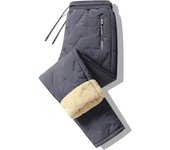 Winter Pants Men Motorcycle Plush Thick Fleece Sweatpant Lambswool Thermal Trousers Casual Pants Windproof Warm Cotton Pant Male
