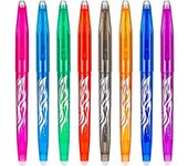 Verde Bolígrafos Borrables Multicolor Gel Ink Rolling Ball Extra Fine Point Smooth Writing Pen, 0,7mm para Estudiantes Aula Profesor Oficina Papelera Suministros Escolares Regalos (8)