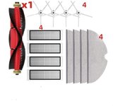 Hepa Filter Mop For Roborock S5 S502-00 S502-02 S5 Max S6 S6 MaxV S6 Pure E4 E5 Robot Vacuum Spare Parts Main Side Brush