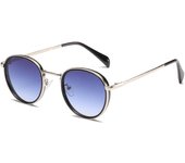 Gafas de sol Retro con montura metálica redonda para mujer, gafas de sol clásicas a la moda con protección Uv400 para exteriores, gafas de sol clásicas lentes hombre niña vasos Venta al por mayor