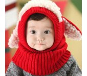 Toddler Baby Balaclava Beanie Hat Crochet Knit Neck Warmer Scarf Cap
