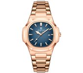 PAAZOMU Luxury Man Wristwatch Waterproof Luminous Week Watch for Men Stainless Steel Men's Quartz Watches reloj hombre Clock+box