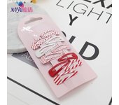 10 PCS New Cartoon Heart Type Metal Candy Color Girls Lovely Hairpins Hair Clip Kids Headwear Children Accessories Baby BB Clips
