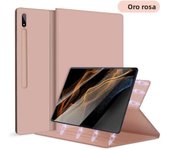 For Samsung Galaxy Tab Case For S7 S8 S9 11 S7 Plus S7 FE S8 Plus S9 Plus 12.4 S9 Ultra 14.6 Pen Holder Magnetic Cover