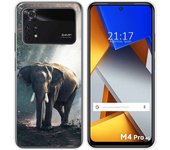 Funda Silicona para Xiaomi POCO M4 Pro 4G diseño Elefante Dibujos