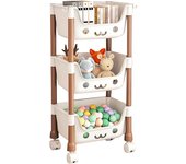 Toy Storage Trolley Bookshelf Snack Rack For Children Storage Organizer Bathroom Accessories Closet Organizer Kitchen Storage