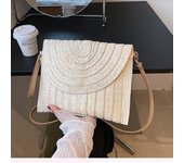 Summer Woven Braided Handbag For Women Woven Handmade Envelope Shoulder Bag Travel Beach Bag Shopping Coin Card Wallet