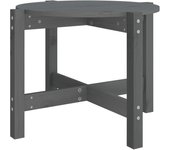 vidaXL Mesa de centro de madera maciza de pino 62,5x45 cm Natural, Blanco, Gris Mesita de Salón o Comedor o Auxiliar Mesa de Café Meuble Salón