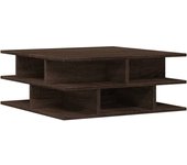 vidaXL Mesa de centro madera de ingeniería 70x70x29 cm Blanco, Negro, Roble Sonoma Mesita de Salón o Comedor o Auxiliar Mesa de Café Meuble Salón