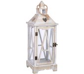 Farol de madera 24x24x68h cm