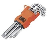 JUEGO LLAVES ALLEN TORX HEXAGONAL HR 9 PIEZAS