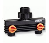 CLABER DISTRIBUIDOR 2 VIAS CON ROSCA 3/4" MACHO - CLABER