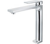 Imex Fiyi BDF016-5 grifo monomando alto moderno para lavabo con acabado cromado