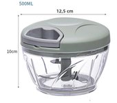 500/900ML Garlic Chopper Manual Rotate Vegetable Cutter Chopper Slicer Fruit Garlic Crusher Kitchen Gadget Blenders Meat Grinder