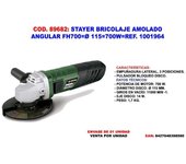 Stayer bricolaje amolado angular fh700 c ø 115 700w 1001964