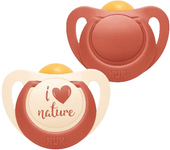 Chupete Nuk Nature 6-18 Latex 2 Uds - Natural y Suave