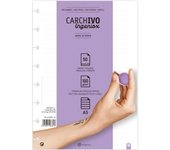 Carchivo - Recambio Cuaderno Ingeniox A5 50 Hojas Rayas Extraíble Pergamino