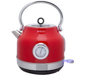 Hervidor Agua Sogo 1,8L Retro Rojo-2200W