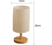 Lámpara de mesa LED estilo chino luz decorativa nocturna USB dimmer con sombrilla de tela iluminación para dormitorio lámpara de noche