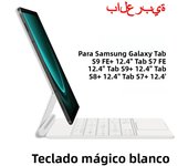 Smart Folio for Samsung Galaxy Tab S9 S8 S7 FE Plus 12.4 for Tab S9 FE+ S9+ S8+ S7+ 12.4" TouchPad Backlight Magic Keyboard Case