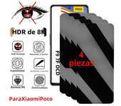 4PCS Anti-spy Screen Protector For Poco X5 X4 X3 Pro M5 M5S F4 Privacy Protective Glass For Xiaomi 12T 11T Pro 12 11 Lite 5G NE