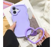 Love Heart Bracelet Phone Case For iPhone 16 Funda iPhone 15 Pro Max 14 13 12 11 Pro XR Candy Color Chain Soft Wave Bumper Cover