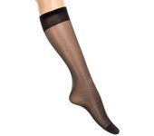 Jolie Folie-Pack-2 Calcetines de caña muy alta transparentes 2442 para Mujer