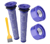 Replacement Filter for Dyson V8 V7 Cordless Vacuum with Pre Filter & Post Filter, Replaces Part 965661-01 & 967478-01