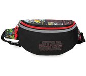 Star Wars Riñonera de 34 cm x 13 cm x 7 cm fabricada en poliéster. Negro