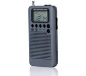 HRD-104 Radio Estéreo AM/FM Portátil Con Pantalla LCD De 1.3 Pulgadas Receptor De 2 Banda Digital Para Exteriores Con Cuerda De Auriculares