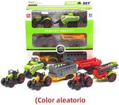 Farmer Car Alloy Car Tractor Harvester Model Mini Vehicle Diecast Farm Tractor Cars Carriage Set Collection Kids Toys for Boys