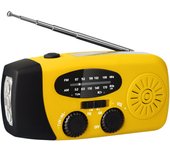 Radio Solar, manivela de Radio meteorológica,Radio portátil - Radio meteorológica, Radio Solar portátil, Linterna LED para Correr, Caminar, casa, Supervivencia, Camping