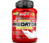 Amix PREDATOR PROTEIN 1Kg Fresa Proteína Suplemento alimenticio Incremento masa muscular