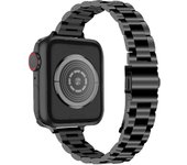 Correa de Acero para Apple Watch 49mm 46mm 45mm 44mm 42mm 41mm 40mm 38mm iWatch Series 10 9 8 7 6 5 4 3 2 1 SE Ultra 2 Pulsera Metal Slim para Reloj Apple