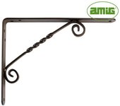 Amig Escuadras de Carpintería Palomilla 11-250x200 Acero Negro AMIG - Resistente