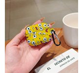 Cartoon Shockproof Protective Glossy HD Hard PC Earphone Cover Case For AirPods 1 2 3 4 Pro Pro2 with-S-SpongeBobs-Metal Hook