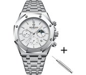Top Brand Man Casual Watch Luxury Luminous BINBOND B0161 Box Wristwatch Stainless Steel Waterproof Men Date Calendar Clock