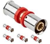 SUINGA Pack 5 x Manguito Multicapa para Tubo multicapa 32 mm, uso con máquina prensadora