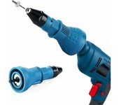 Pistola remachadora Pistola remachadora eléctrica Adaptador de extracción Adaptador de conversión de remaches eléctricos Pistola eléctrica,Blue