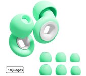 HUAK 1set Reusable Silicone Ear Plugs+ Extra Coverage, Perfect For, Swimming, sleeping, learning, Concert, Motorcyclists & More