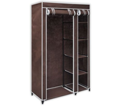 UD - Armario de Tela Plegable con Cremallera | Organizador Ropa Grande y Ligero |110X45X175CM| Estantería Portátil para Dormitorio