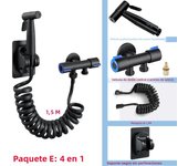 Juego De Rociador De Bidé Portátil En Acero Inoxidable 304 Con Regleta De Ducha Para Inodoro Roce Vertical Instalación En Pared