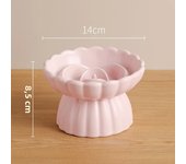Cat Food Bowl Ceramic Elevated Cats Small Dogs Slow Feed Bowls Anti-choking Pet Eating Feeders Anti-gulping Puppy Supplies