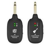 Sistema inalámbrico de guitarra Transmisor receptor inalámbrico Guitarra de audio digital recargable para guitarra eléctrica Negro