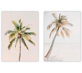 Set de 2 cuadros calidad premium con marco de madera - 30x40 cm o 50x70 cm - POSTER LAB
