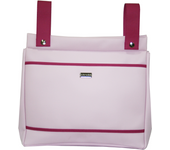 Bolso panera de ecopiel Babystar (13x34x33cm) para silla de paseo universal colección Amalfi