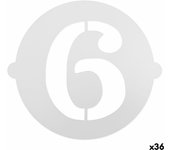 Plantilla para tartas Algon 25 cm Número 6 (36 Unidades)